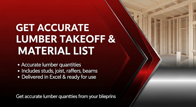 provide wood framing, lumbar material takeoff, cost estimation and analysis