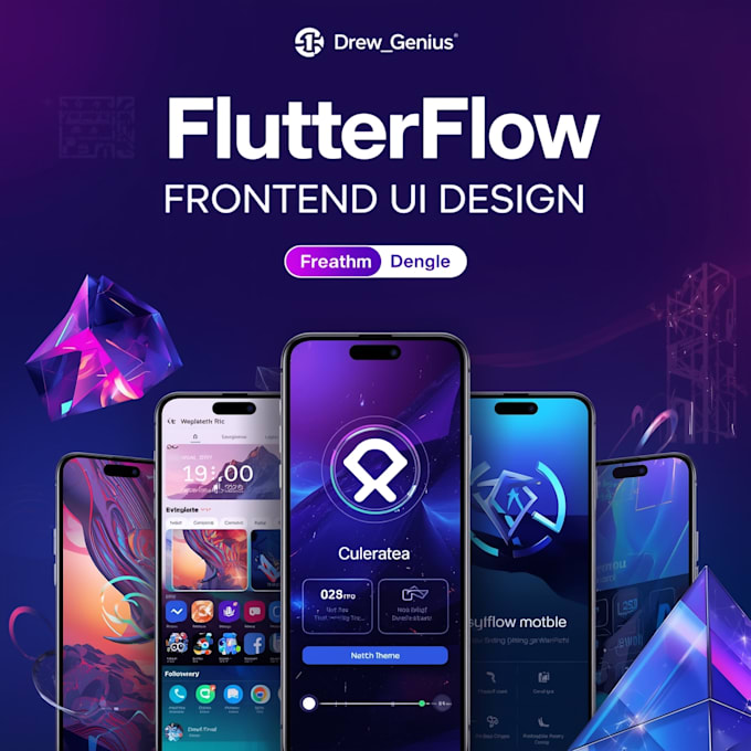 design and build a high quality flutterflow frontend UI with pro interactions