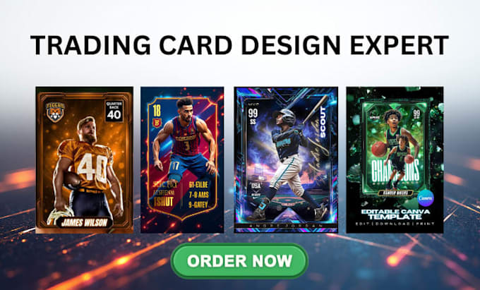 Design custom trading card game tcg card game board game templates in ...