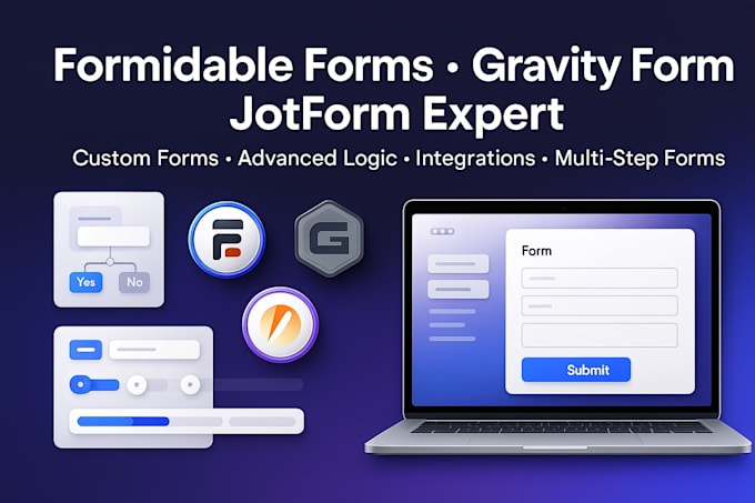 Create formidable forms gravity forms jotfrom by Billy_grace2042 | Fiverr