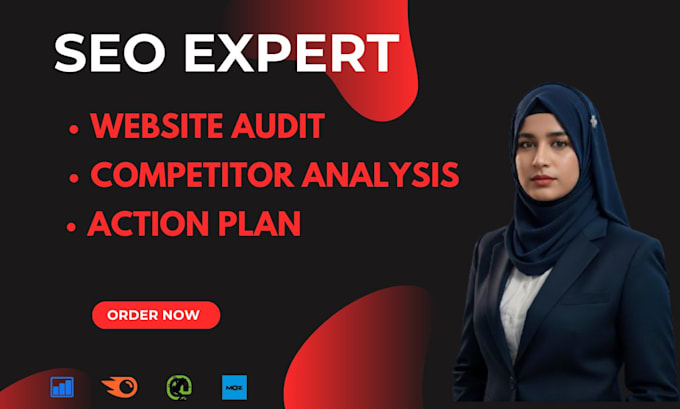 do website SEO audit with competitor analysis and action plan