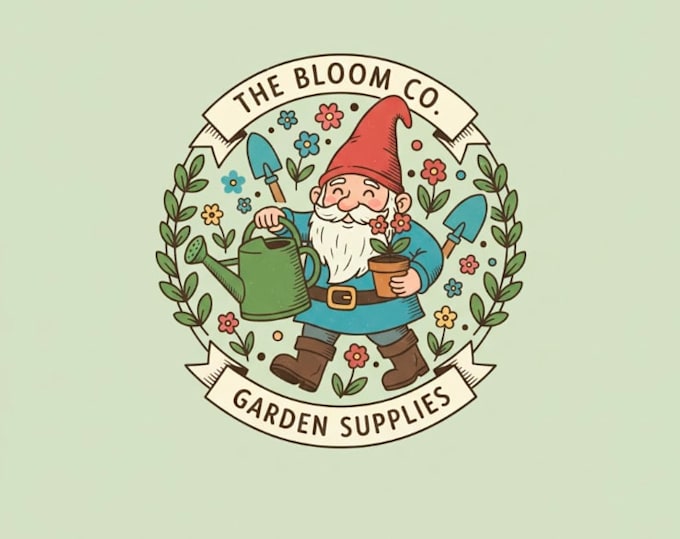 create awesome excellent gardening mascot logo design service