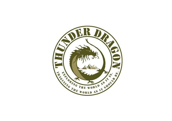design awesome super dragon adventure logo