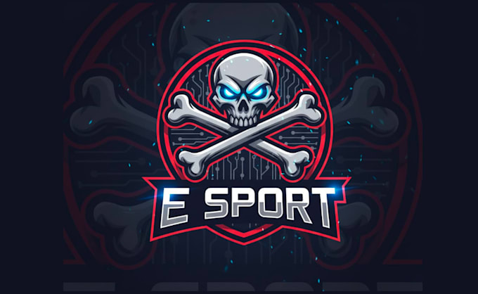 create awesome style crossbones mascot logo with express delivery