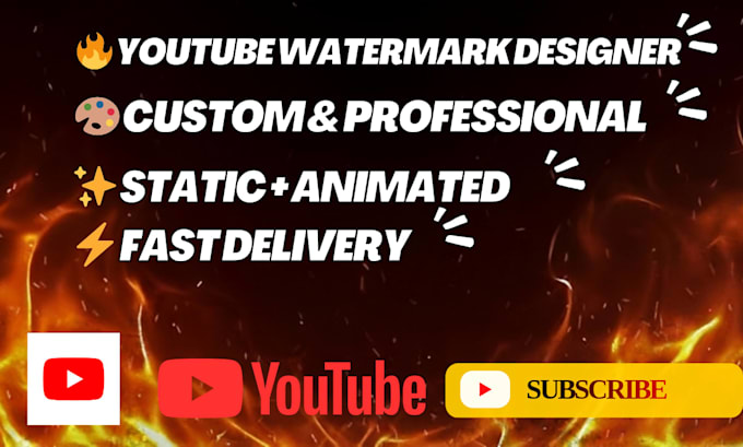 make moving and static watermark for youtube channels