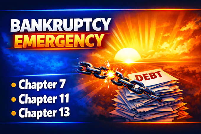 prepare bankruptcy documents for chapter 7, 11 or 13