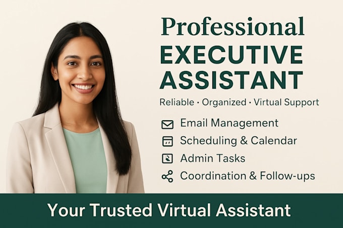 be your reliable virtual assistant for email, calendar and admin support