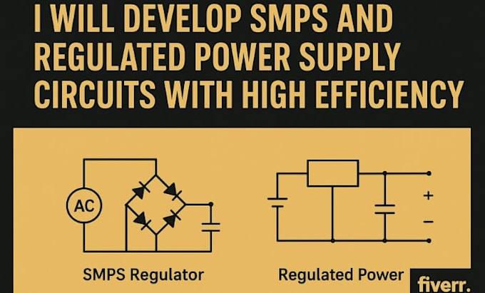 Develop smps and regulated power supply circuits with high efficiency ...