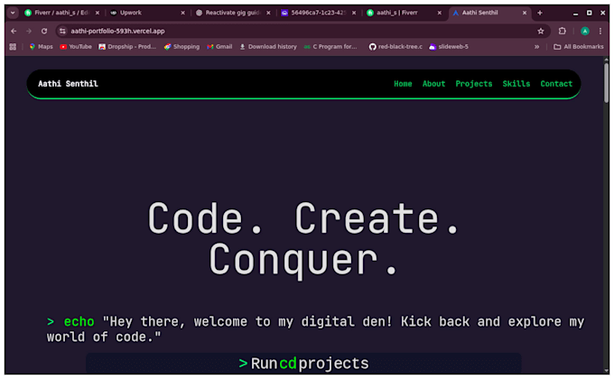full stack  application based on based on your needs