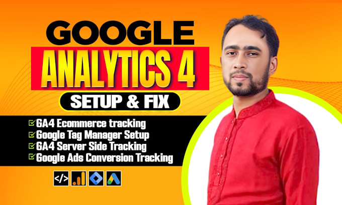 setup gads, ga4, ecommerce tracking for your website