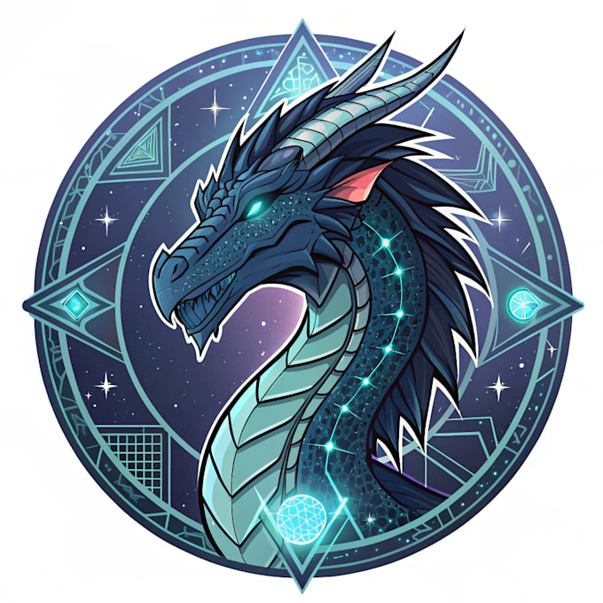 create a awesome rpg fantasy or sci fi logo for you