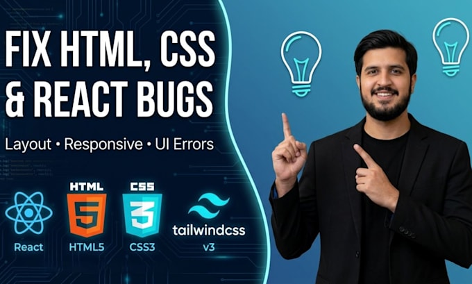 fix react bugs, UI issues, and responsive problems fast