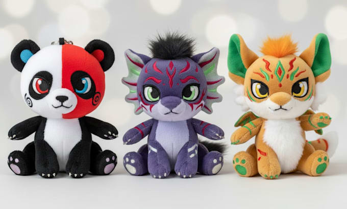 create handmade soft custom plush toy stuffed animals crochet kawaii plushie