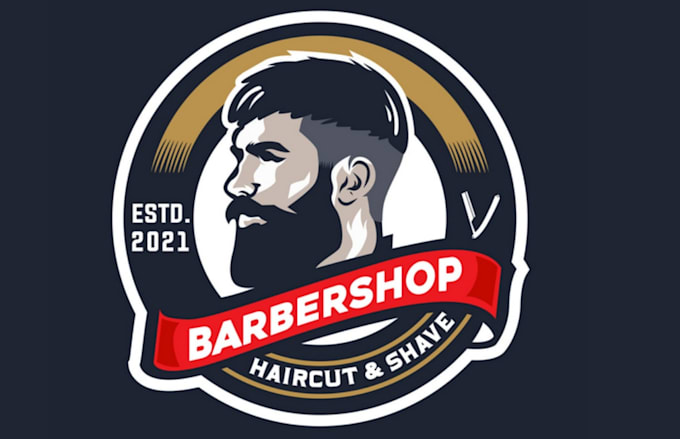 design a modern barber logo design