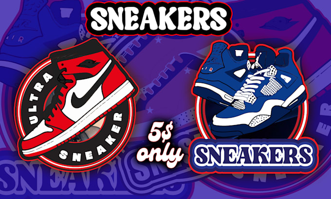 design a sneaker and shoes logo