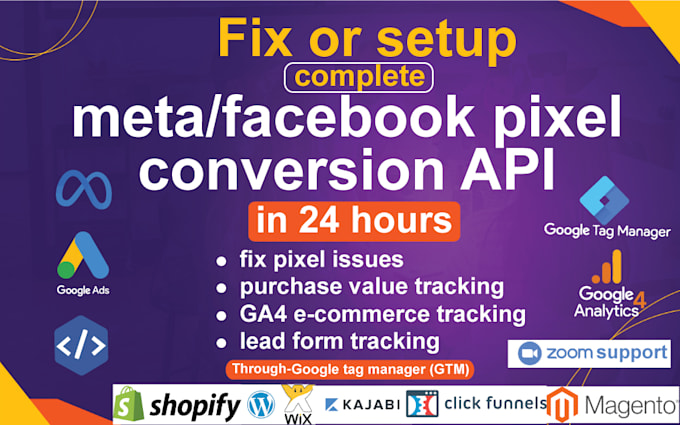 setup meta facebook pixel and fix capi server side tracking