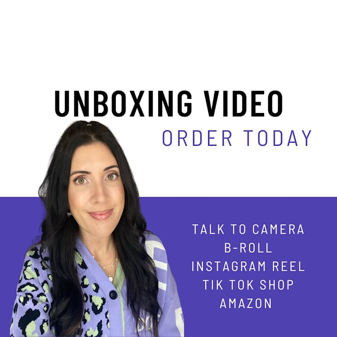 create a female ugc unboxing video