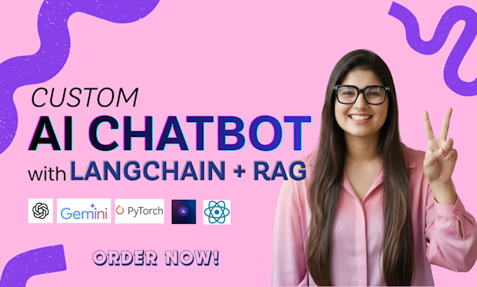 build a custom ai chatbot using genai, langchain and rag