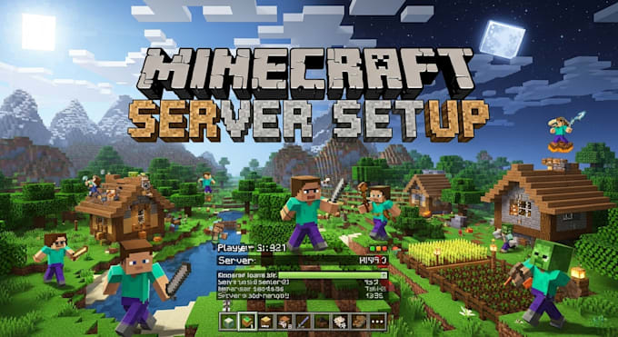 setup your minecraft server with custom plugins, mods and server optimization