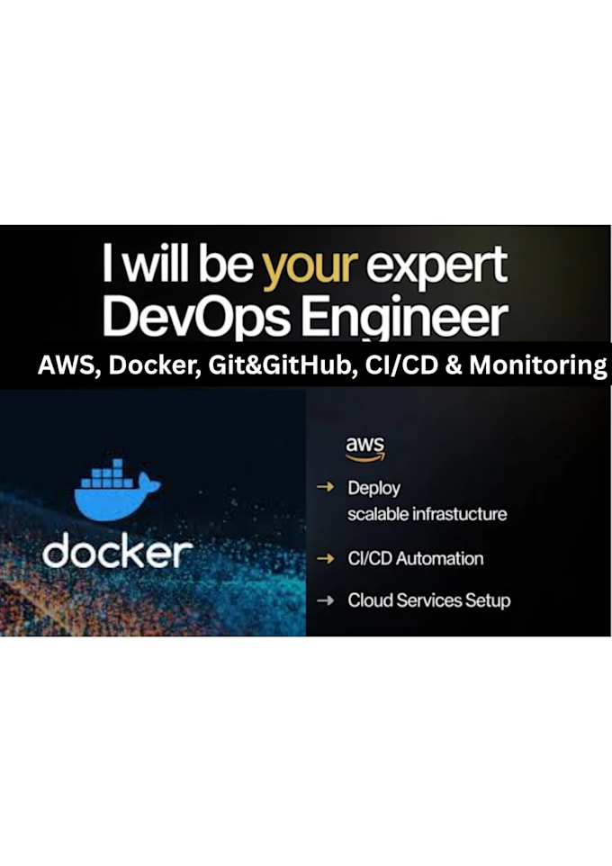 setup docker ci cd and linux automation on AWS