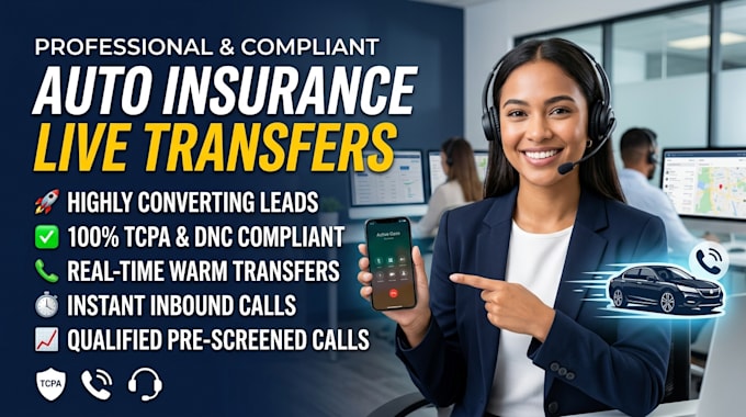 provide auto insurance final expense live transfer leads
