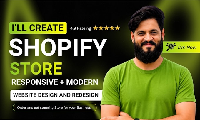 build shopify store or shopify website design