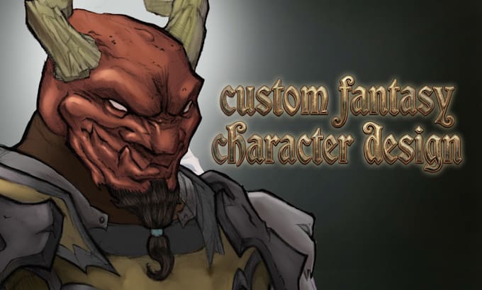 do fantasy character design for dnd or ttrpg