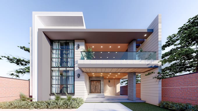 do photorealistic 3d exterior rendering and modeling