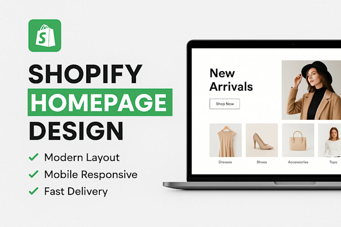 do stunning shopify homepage design