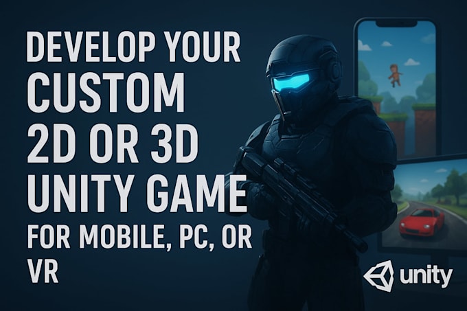 Develop your custom 2d or 3d unity game for mobile, pc, or vr by ...