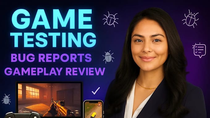 provide honest gameplay review and bug testing for your game