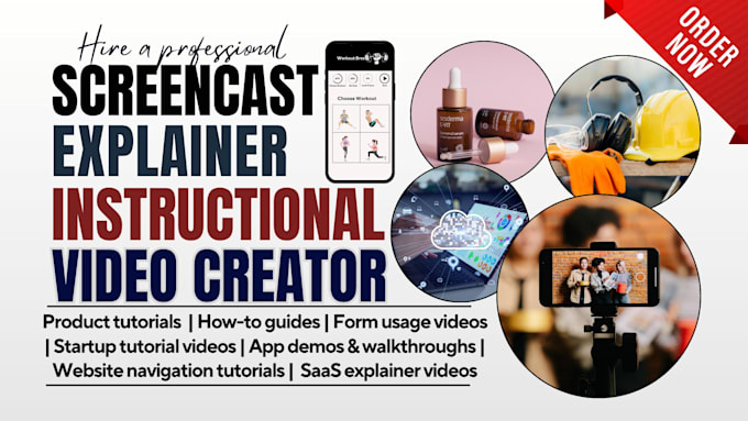 do screencast, explainer video, tutorial for your saas product, website, app