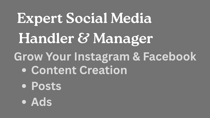 Social Media Handler Example Professional social media handler instagram and facebook marketing ...