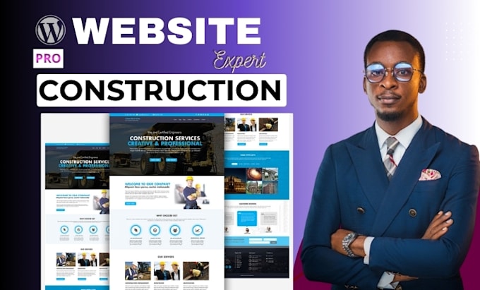 build website landing page, hvac, construction, remodeling, plumbing website