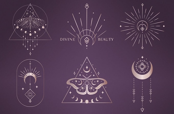 make sacred geometry, esoteric, mystical, spiritual logo design