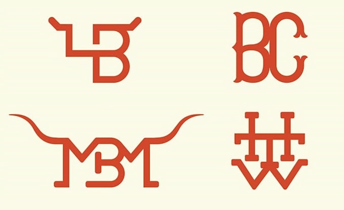 make a western farm, ranch, cattle brand style logo