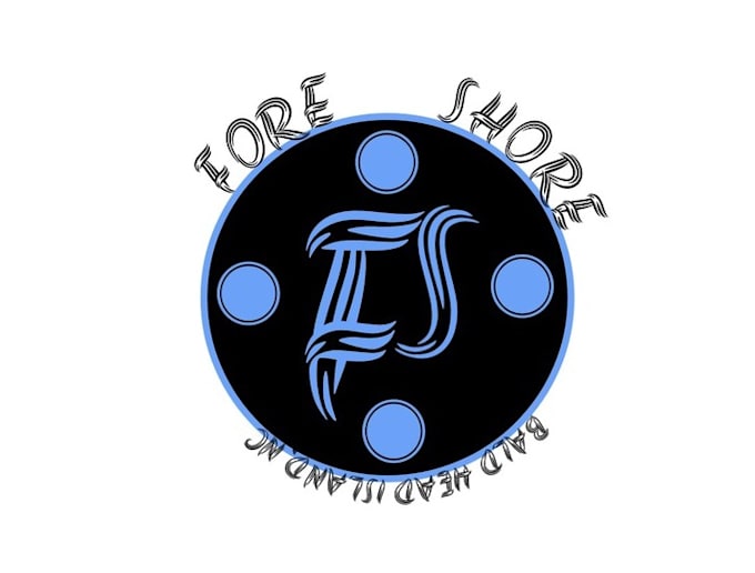design unique fore shore beach house logo