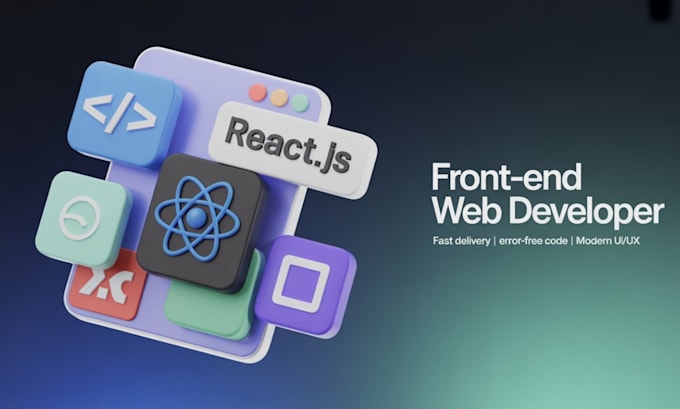 be react front end web developer using react js