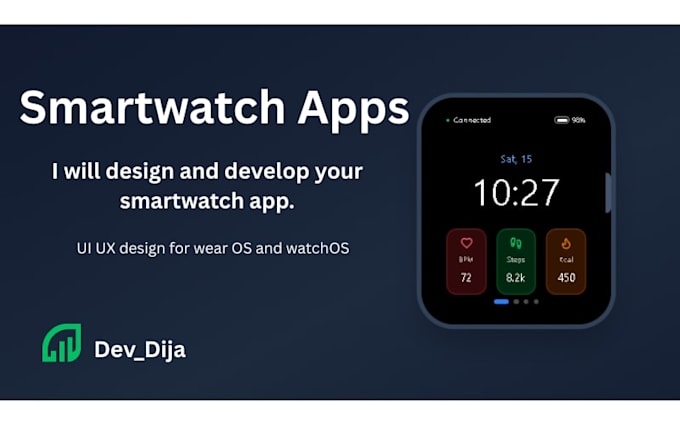 Design and develop your smartwatch app, ui ux design for wear os and ...