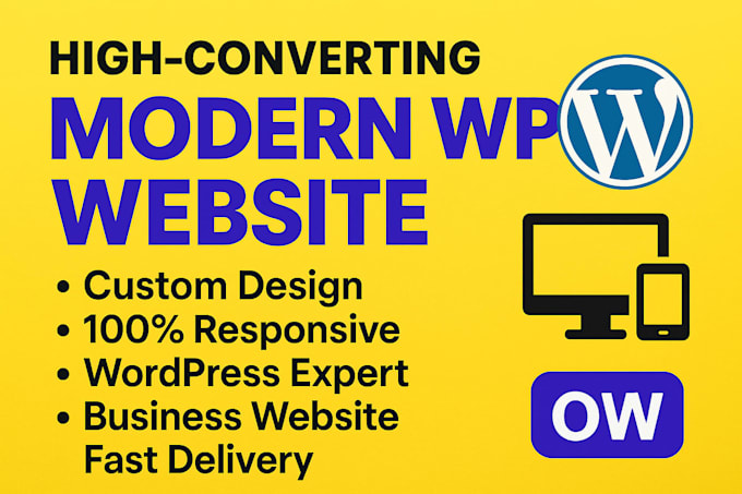 build wordpress website, custom wordpress website, business website development