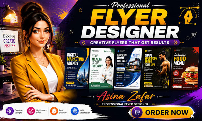 design unique poster, brochure and flyer