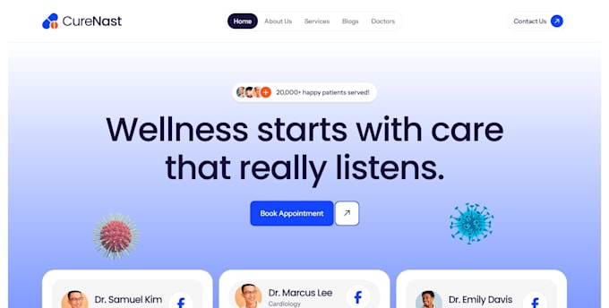 create interactive webflow website