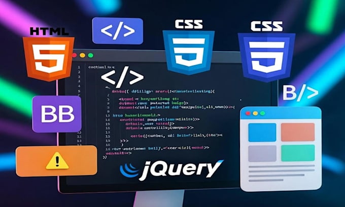 develop js, CSS, HTML, jquery, website optimization
