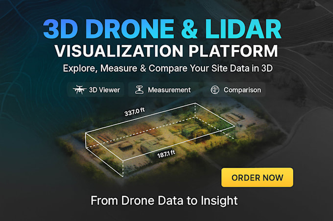 build 3d drone lidar data visualization platform with measurement tools