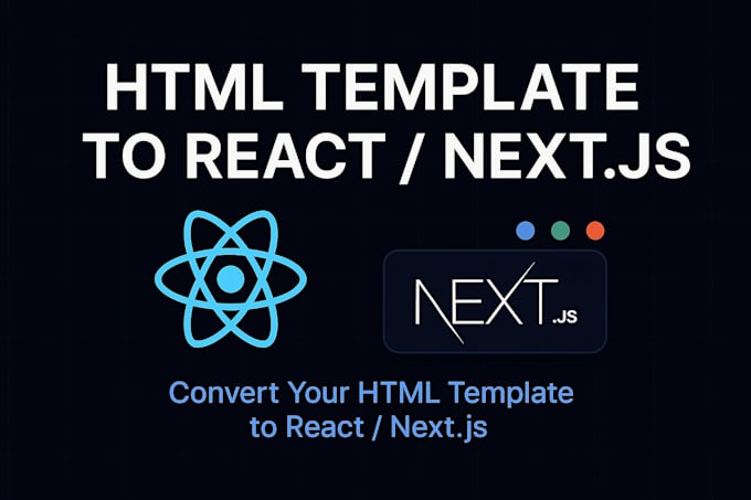 convert your HTML into a clean, fast, and responsive react