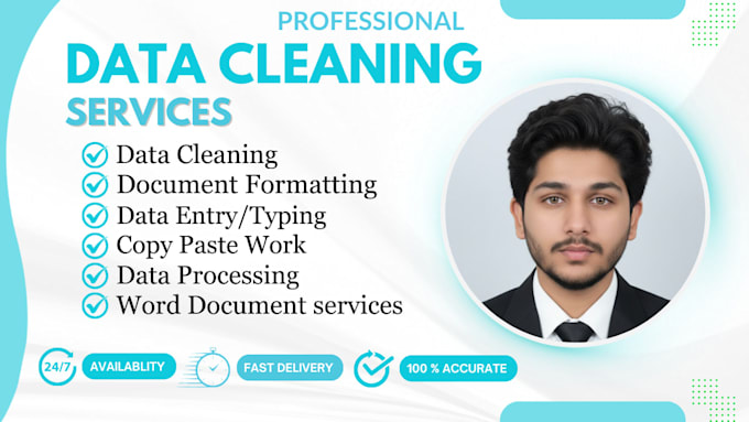 do data cleaning processing and formatting in excel and word documents