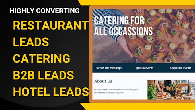 generate restaurant leads catering service leads b2b leads