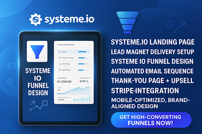 ebook funnel setup systeme io email automation lead magnet stripe expert