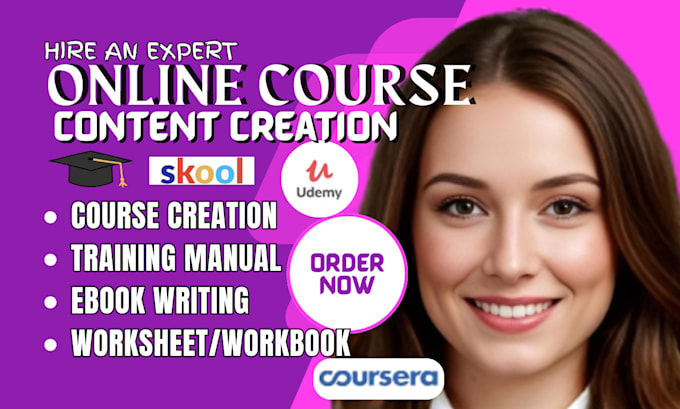 create ebook online course content worksheet design training manual