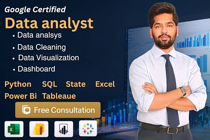 do data analysis using python sql excel power bi tableau